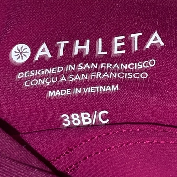 ATHLETA WO SIZE 38B/C SPORTS TANK TOP/ TANKINI SWIM TOP FUSHIA WINE COLOR CLEAN - Picture 2 of 12